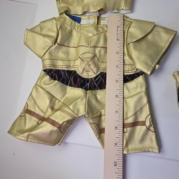 Build a Bear Clothes Star Wars C-3PO Outfit Robot Gold Droid Costume Set 2010 - Picture 7 of 8